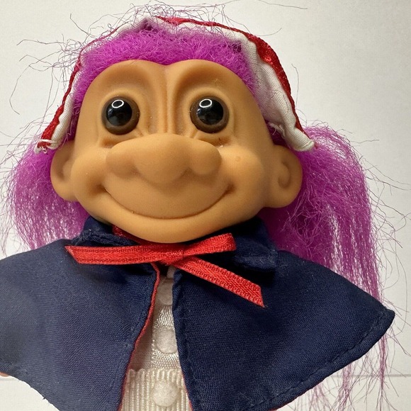 Russ TROLL Doll, Nurse Florence Nightingale, Pink Hair, #18357-1990s VINTAGE - Picture 2 of 12